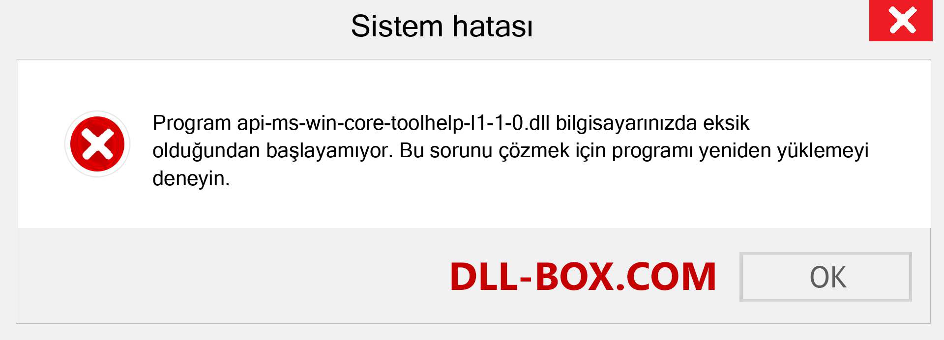 api-ms-win-core-toolhelp-l1-1-0.dll dosyası eksik mi? Windows 7, 8, 10 için İndirin - Windows'ta api-ms-win-core-toolhelp-l1-1-0 dll Eksik Hatasını Düzeltin, fotoğraflar, resimler